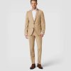 Suit in melange look model in beige